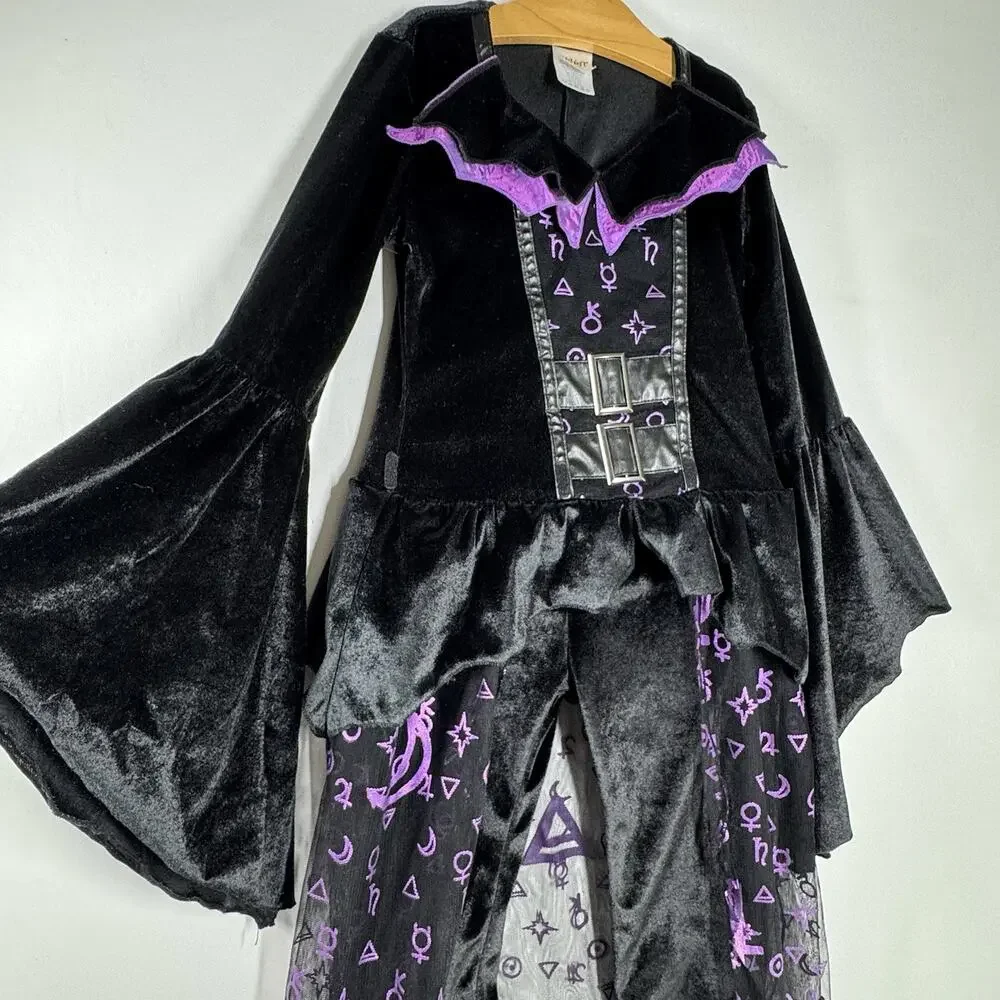 Spirit Dark Coven Witch Costume Academy Halloween Child Size 4-6 Tunic Leggings